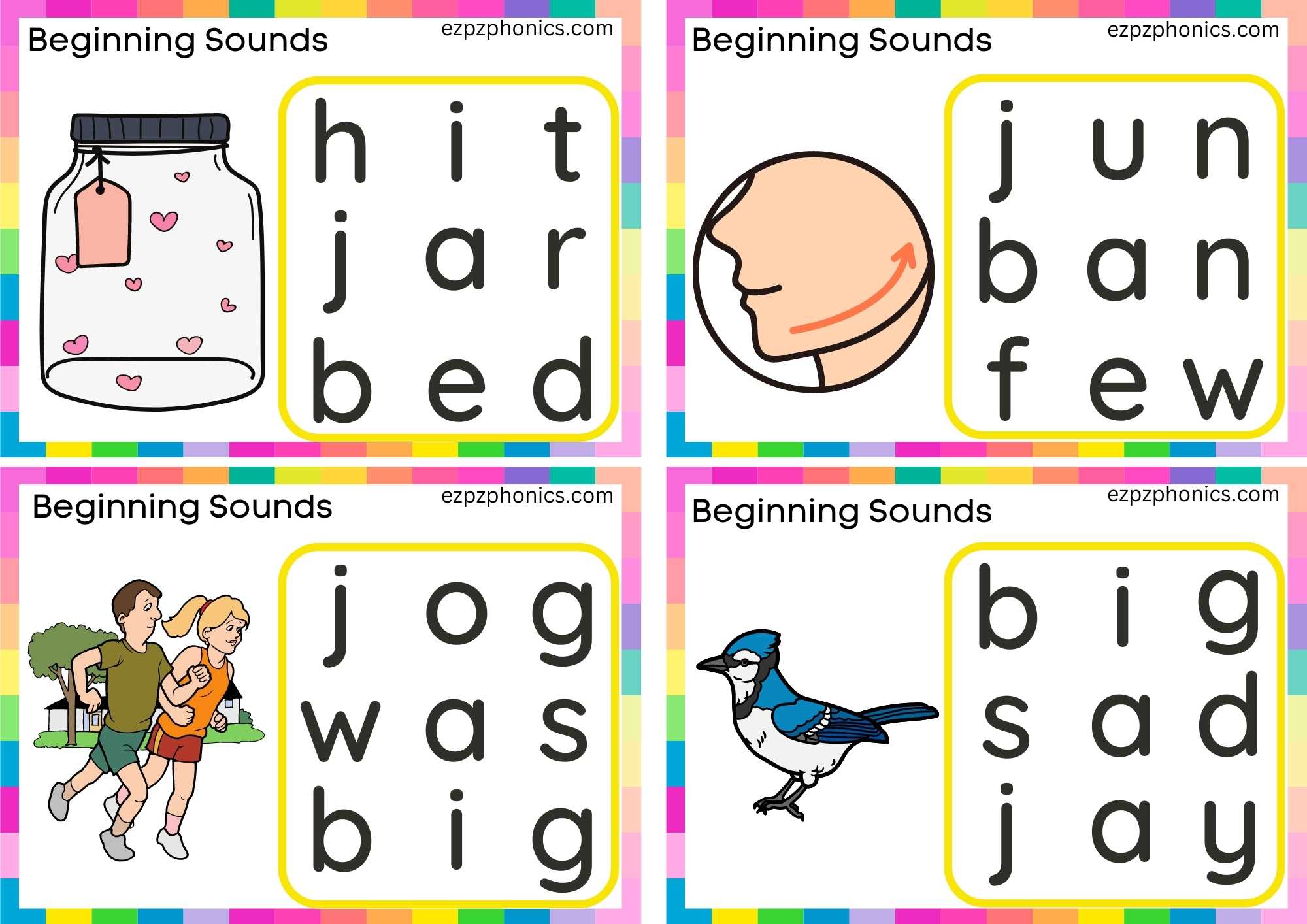 Letter J Word Search Group 2